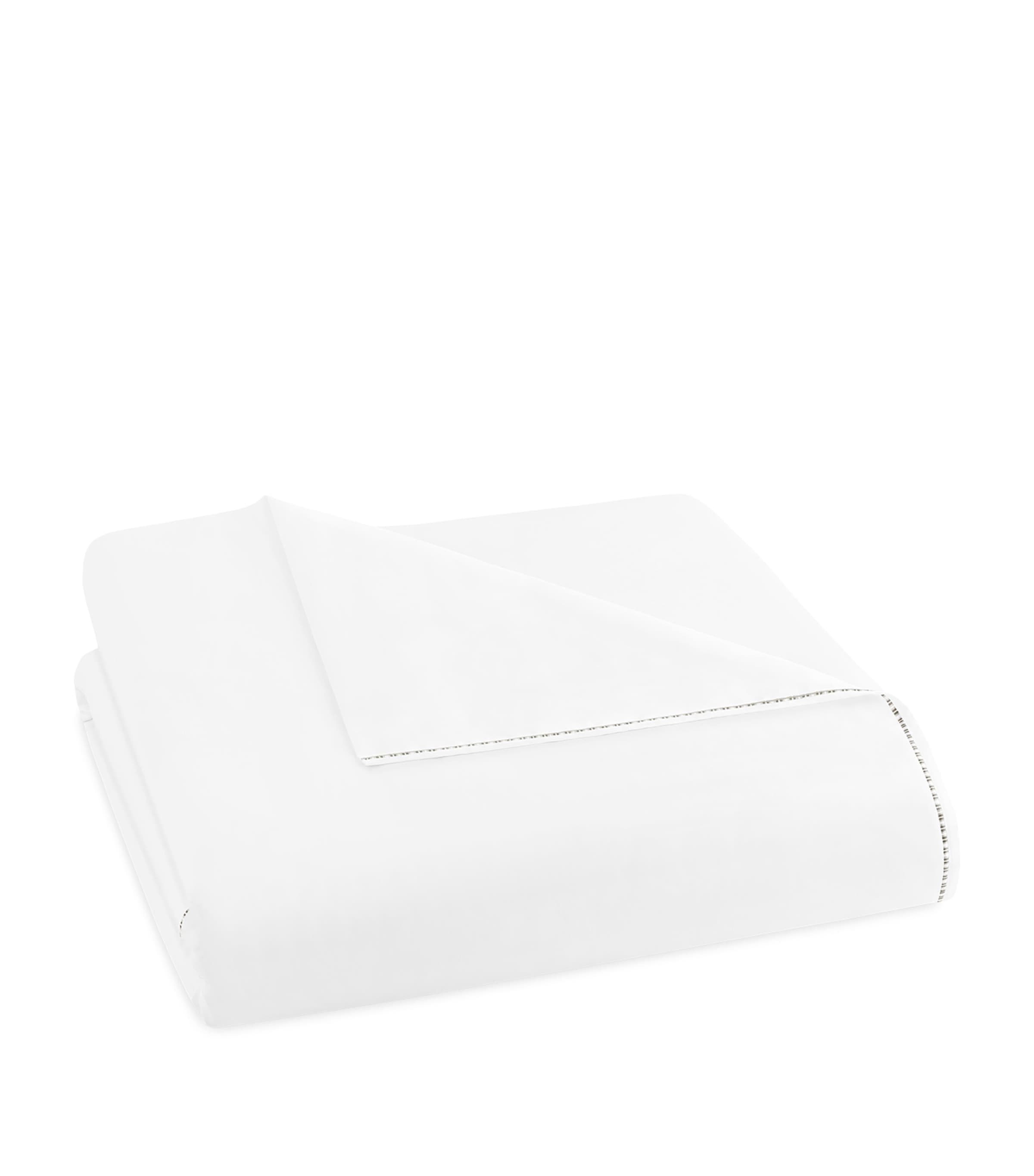 Cotton-Blend Nirvana Super King Duvet Cover Set (260cm x 220cm) WHITE/GREIGE Image 2