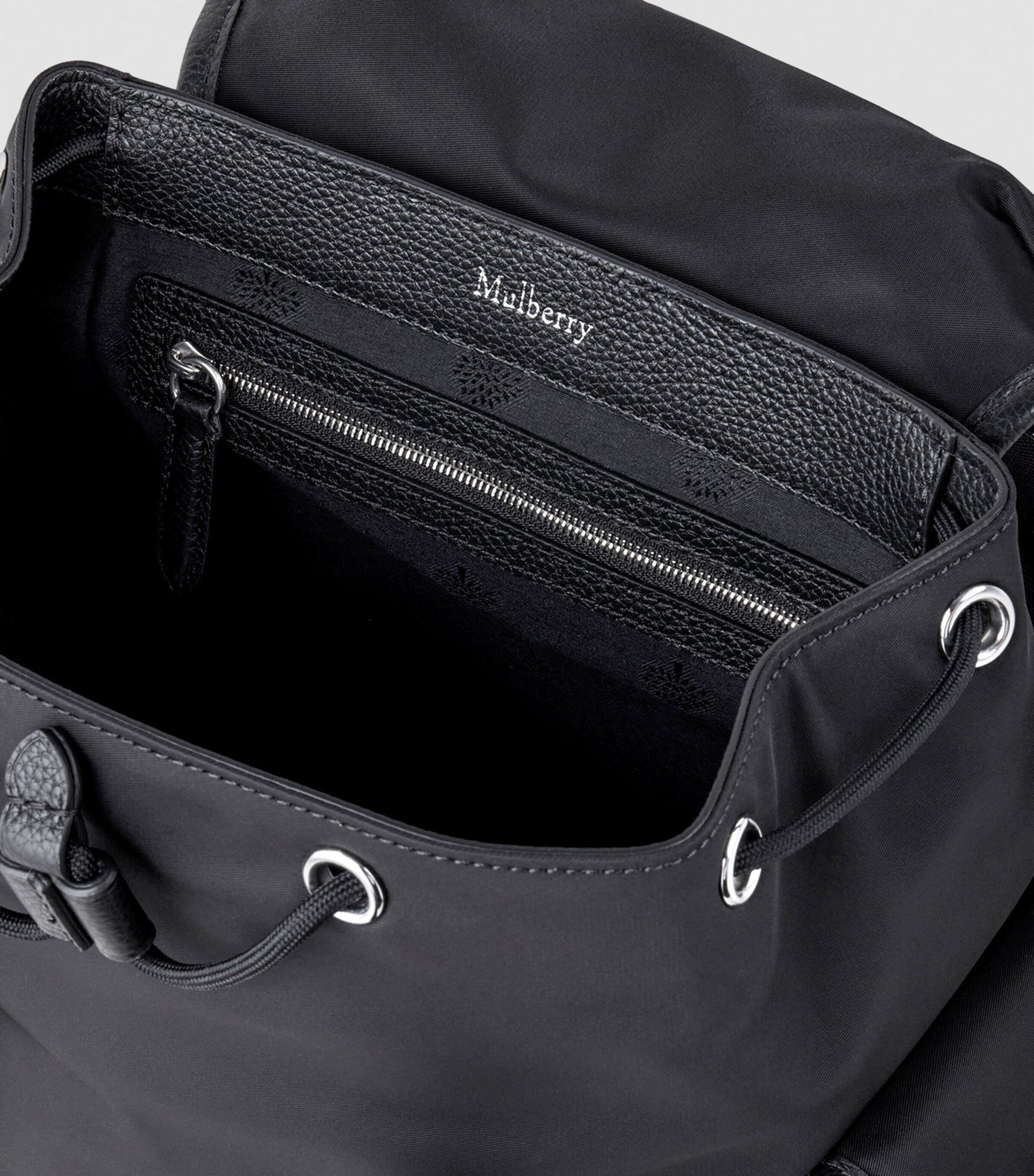 Mini Nylon Heritage Backpack BLACK Image 7