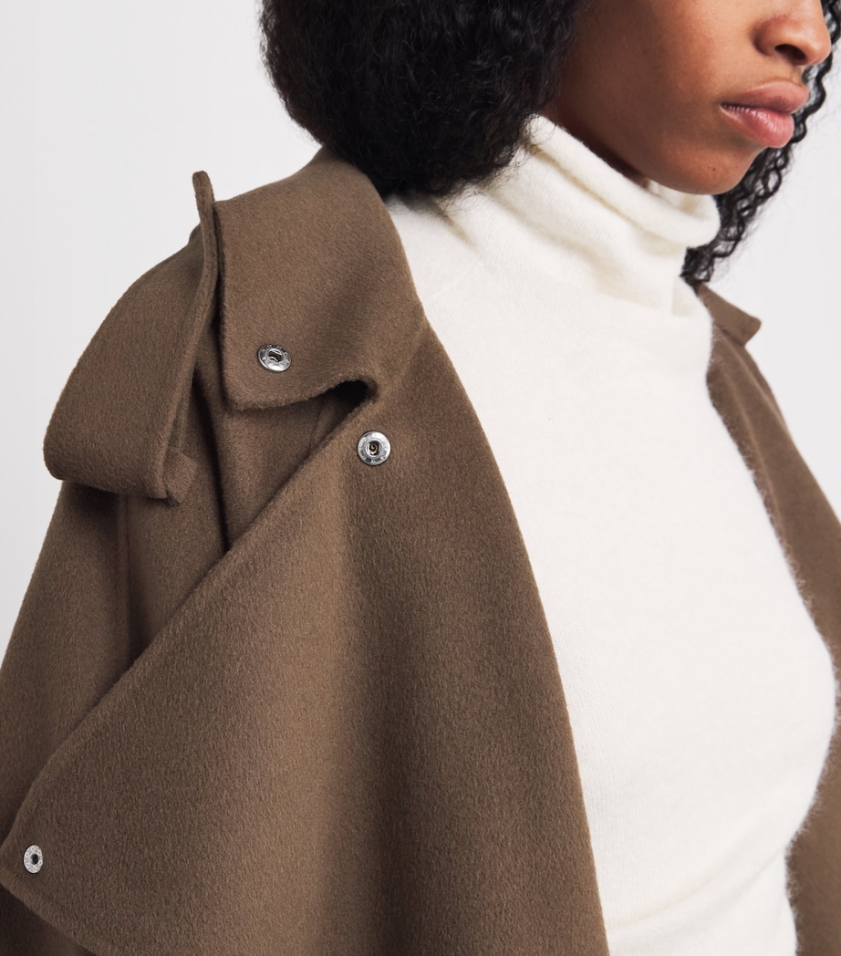 Wool Trench Coat 230 TAUPE Image 6