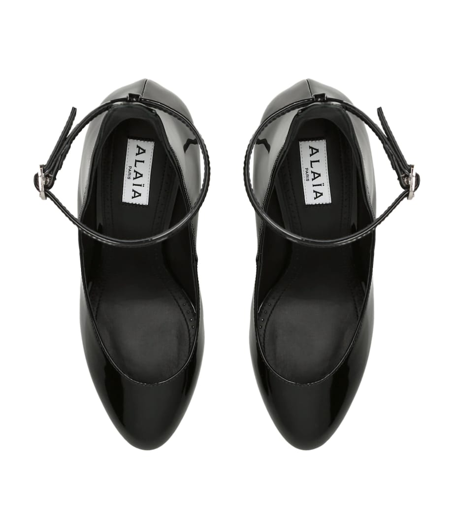 Patent Leather Decollete Pumps 90 BLACK Image 3