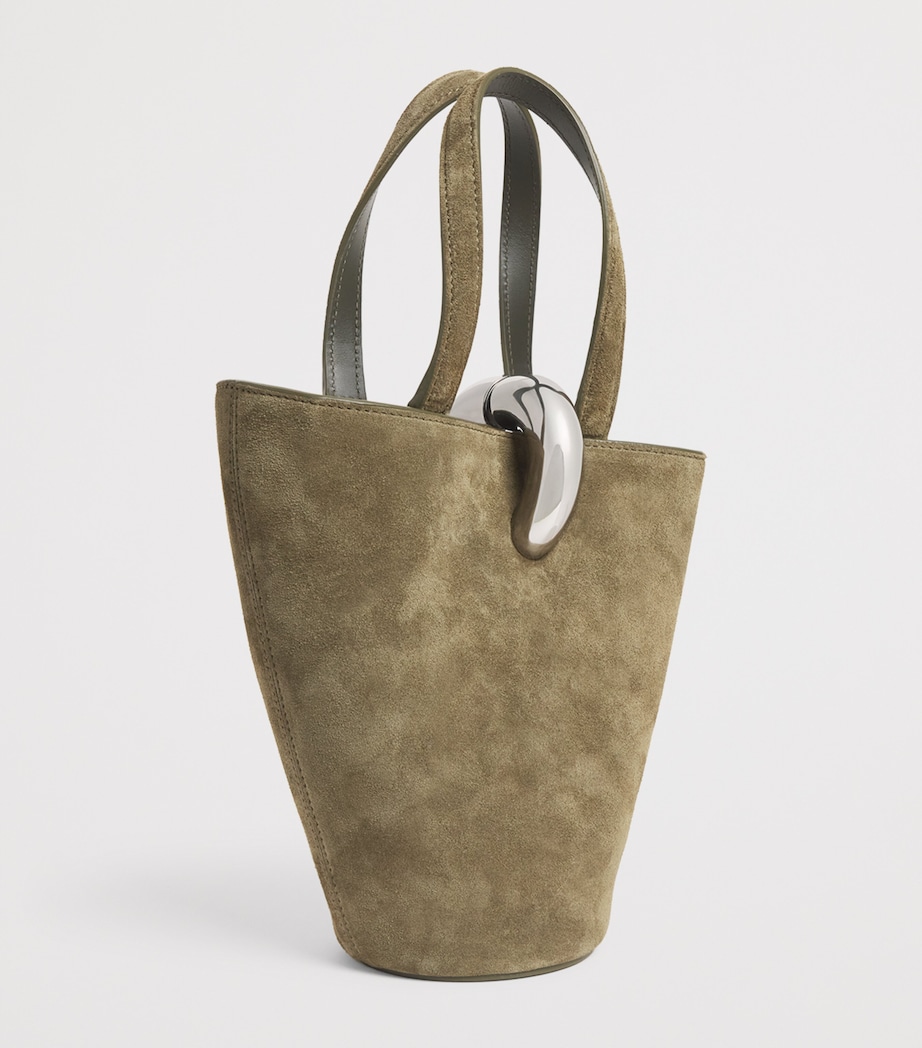 Small Suede Bambola Bucket Bag 560 KHAKI Image 3