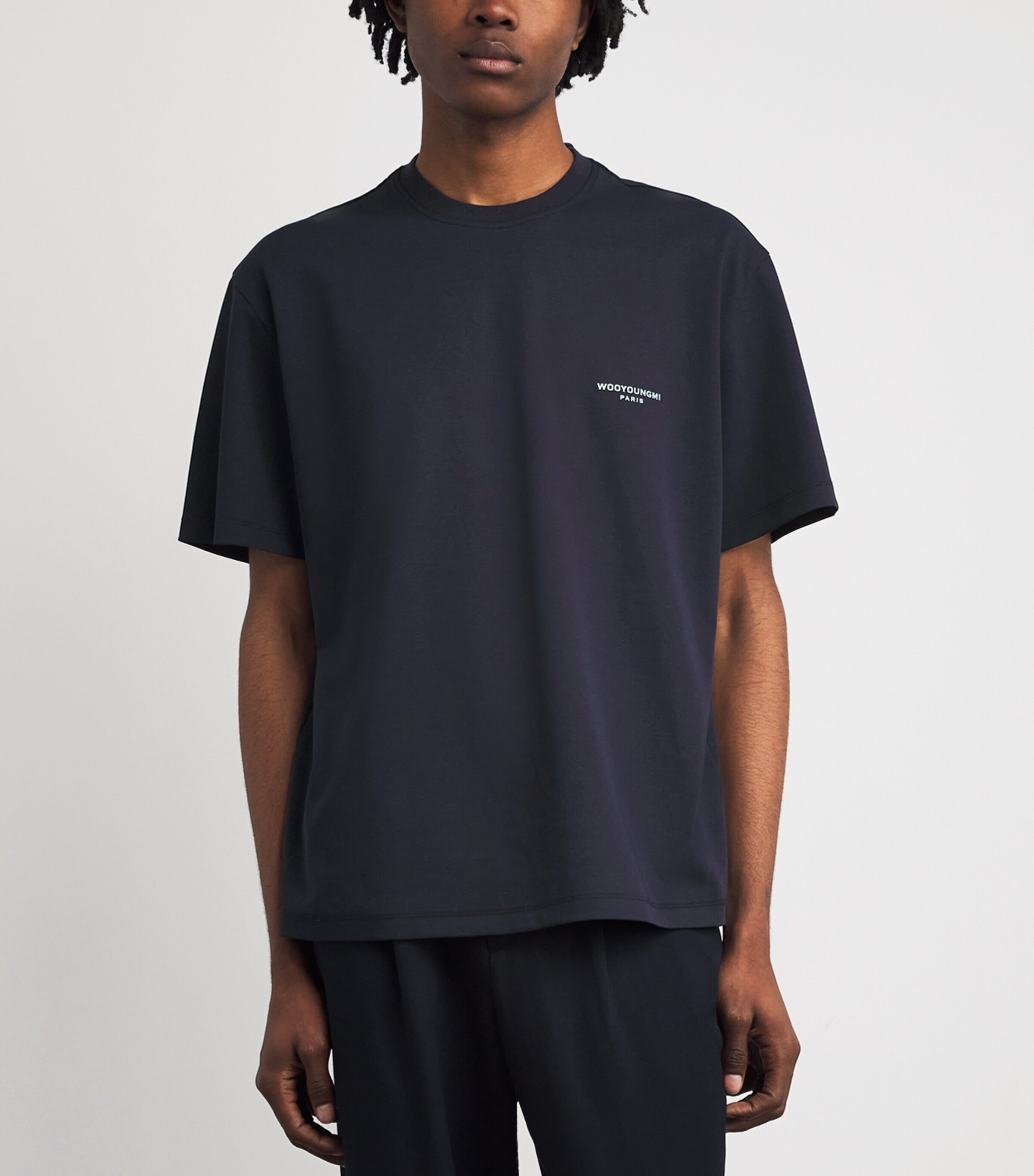 Wooyoungmi Blue Cotton Felt Logo T-Shirt | Harrods US