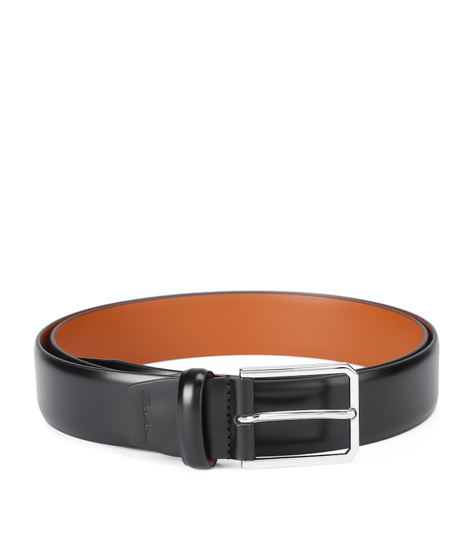 Leather Belt BLACK Image 1