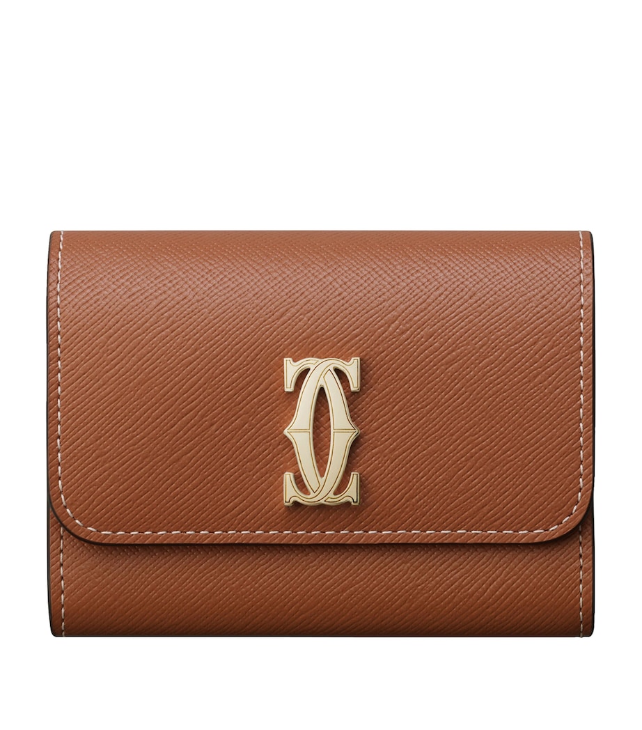 Mini Leather C de Cartier Wallet CARAMEL Image 1