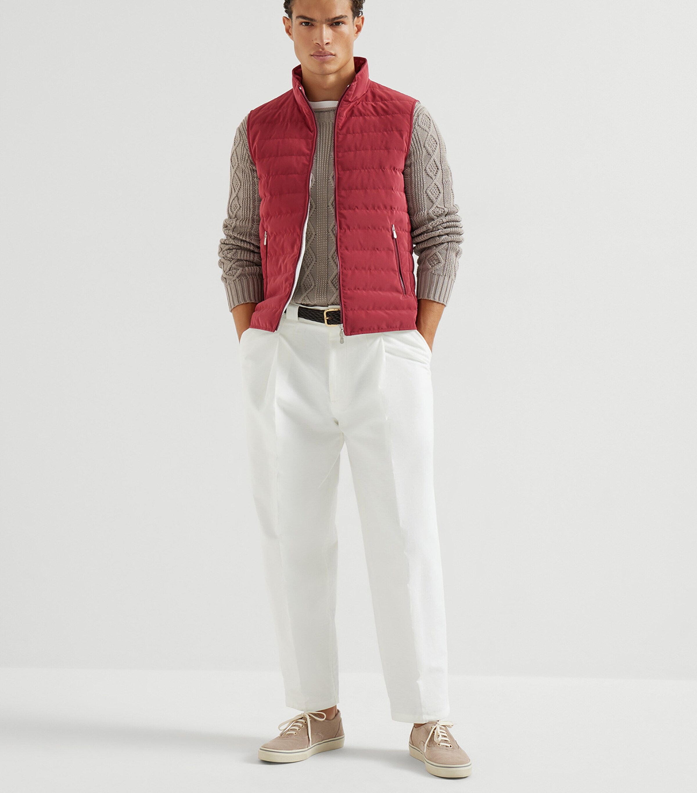 Brunello Cucinelli Mens Water-Resistant Gilet Image 2