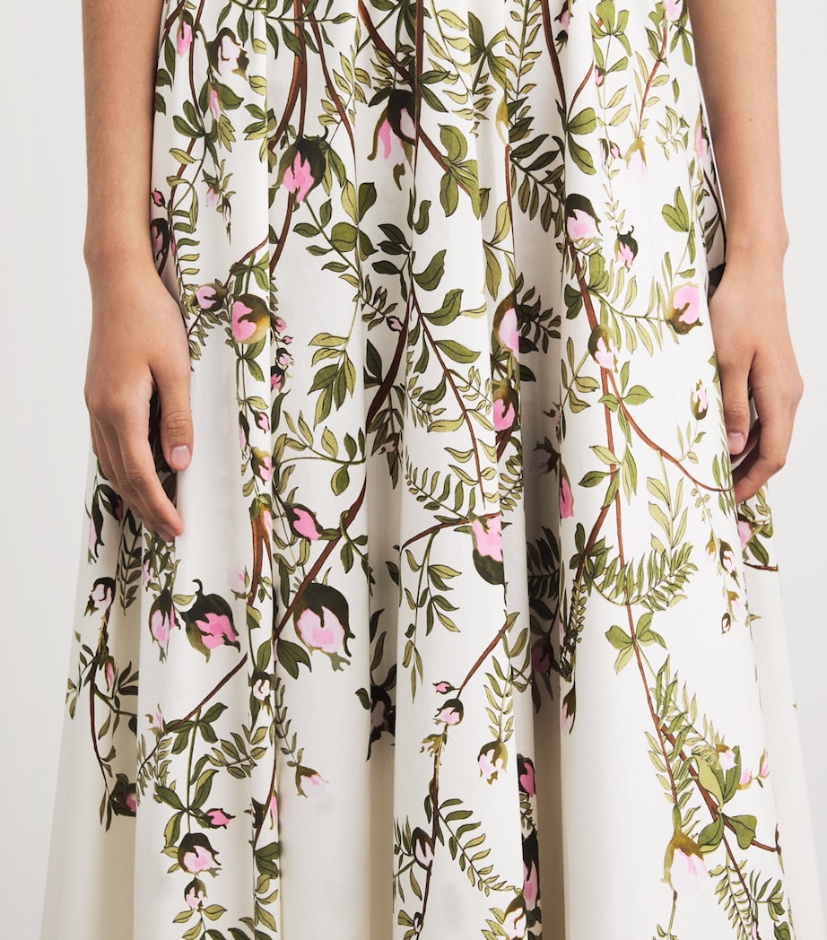 Cotton Floral Maxi Dress P015 ROSE MULTI Image 4