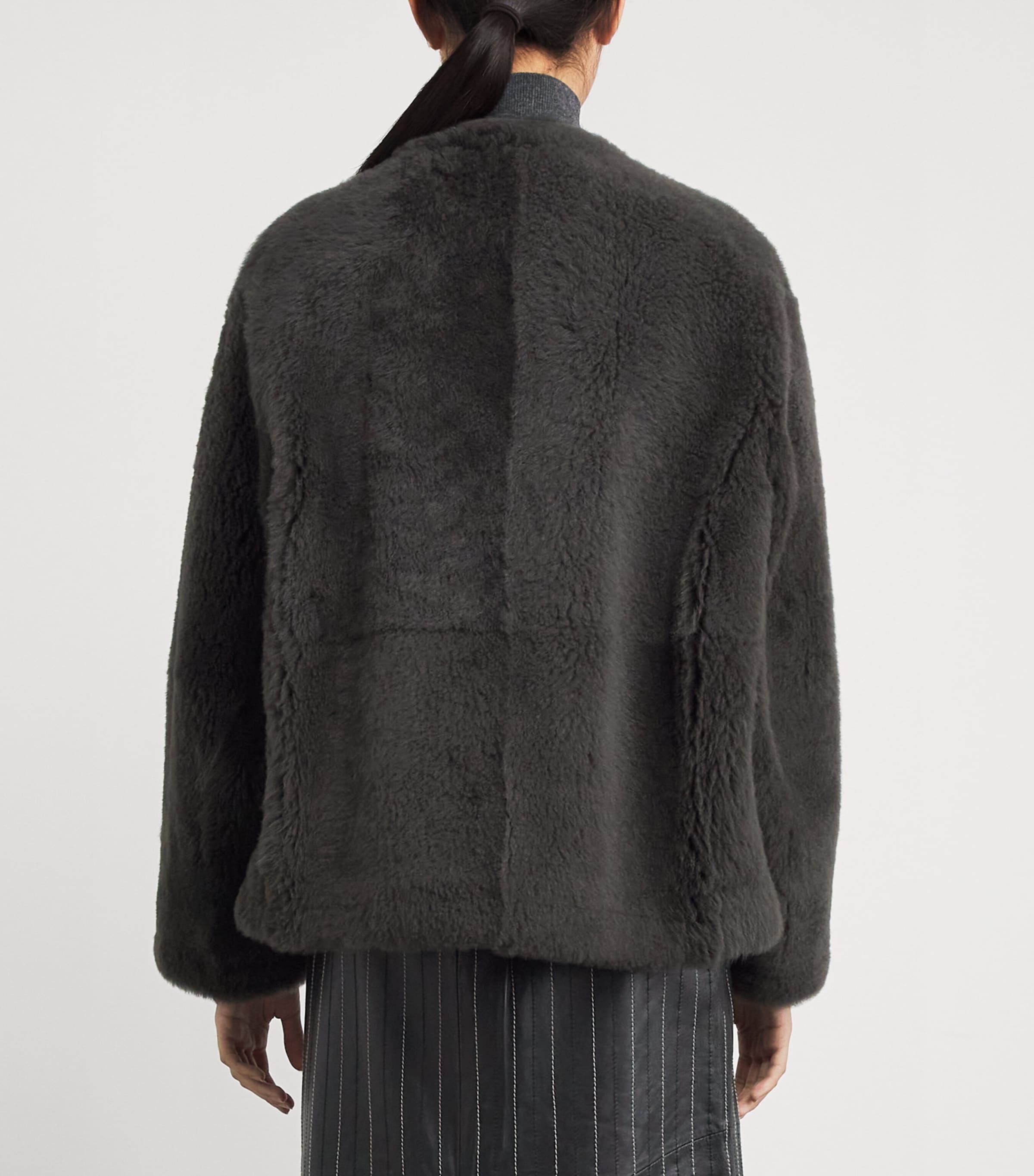 Shearling Jacket GREEN Image 4