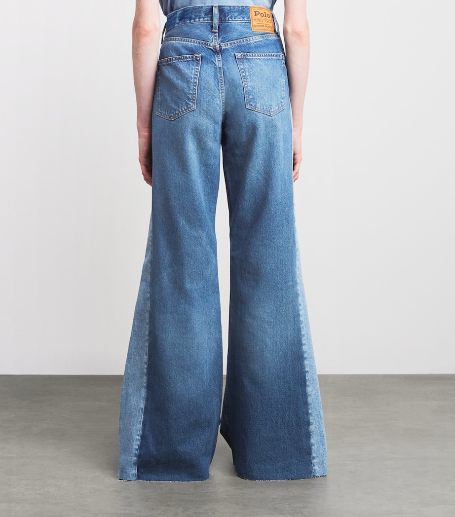 Panelled Flared Jeans BOYNE WASH Image 4