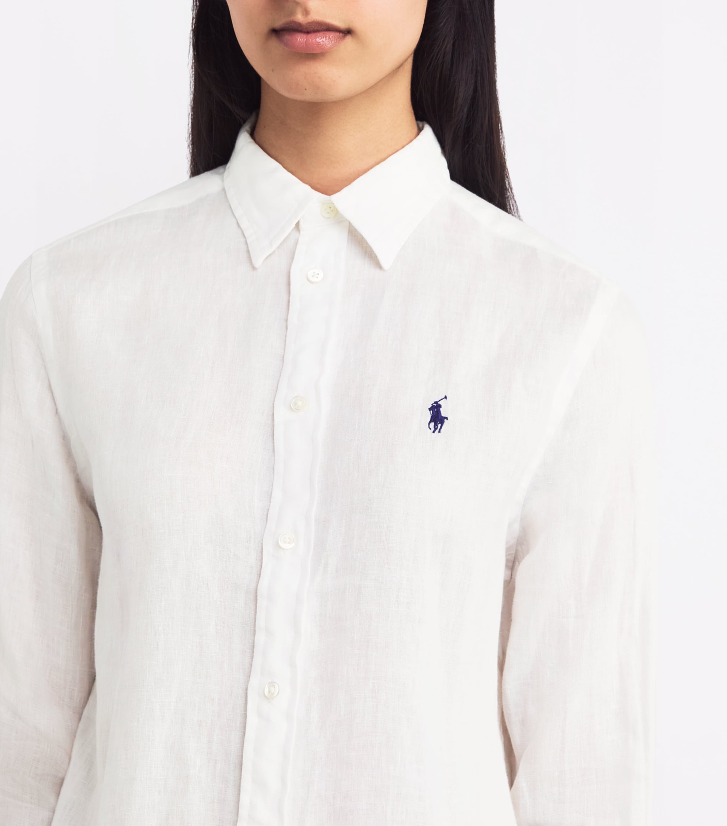 Linen Classic Shirt WHITE Image 6