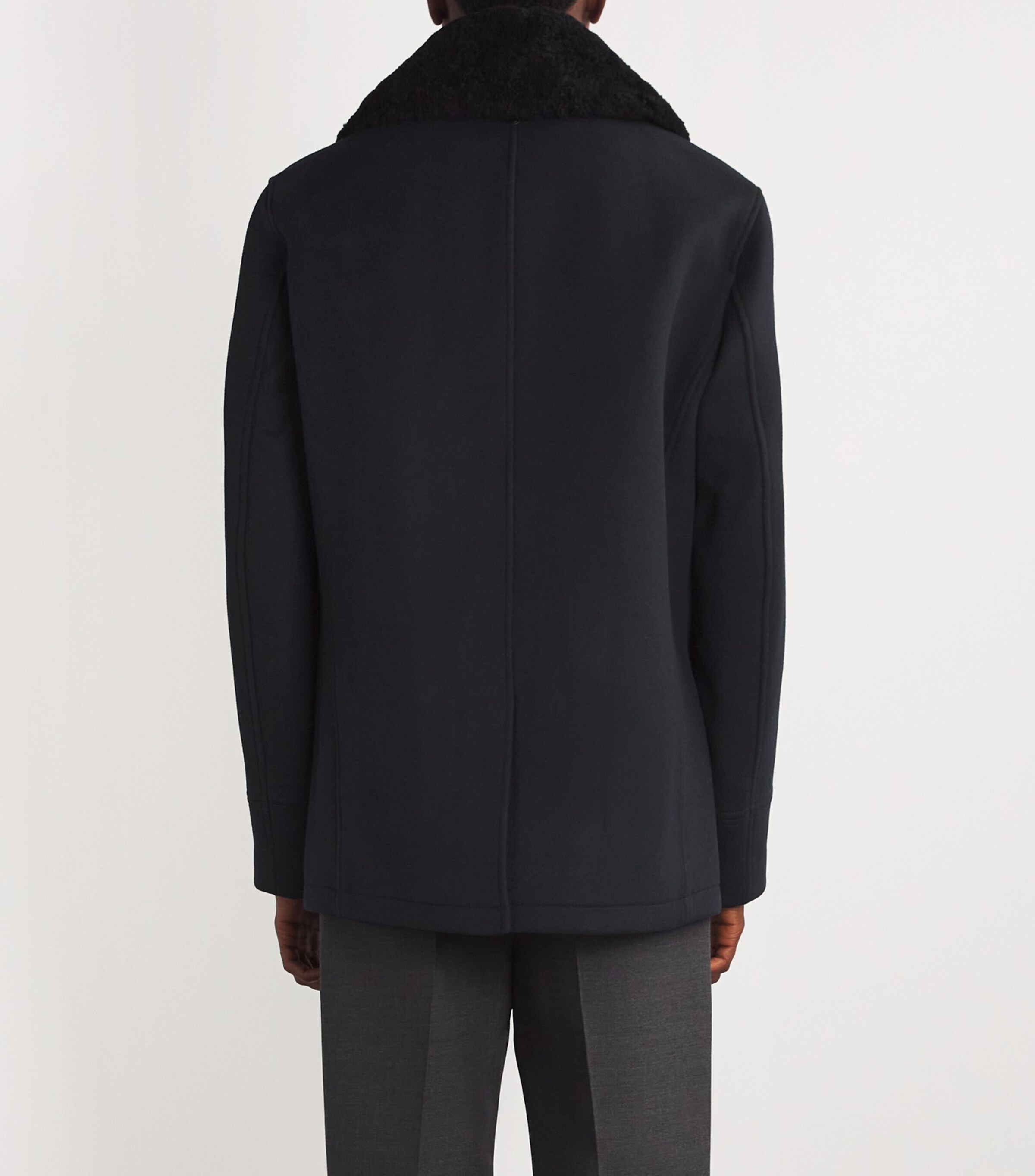 Wool Cole Pea Coat NAVY Image 4