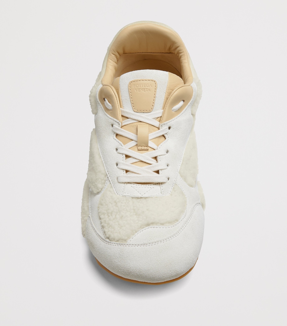 Shearling-Suede Orbit Flash Sneakers 9732 Image 4