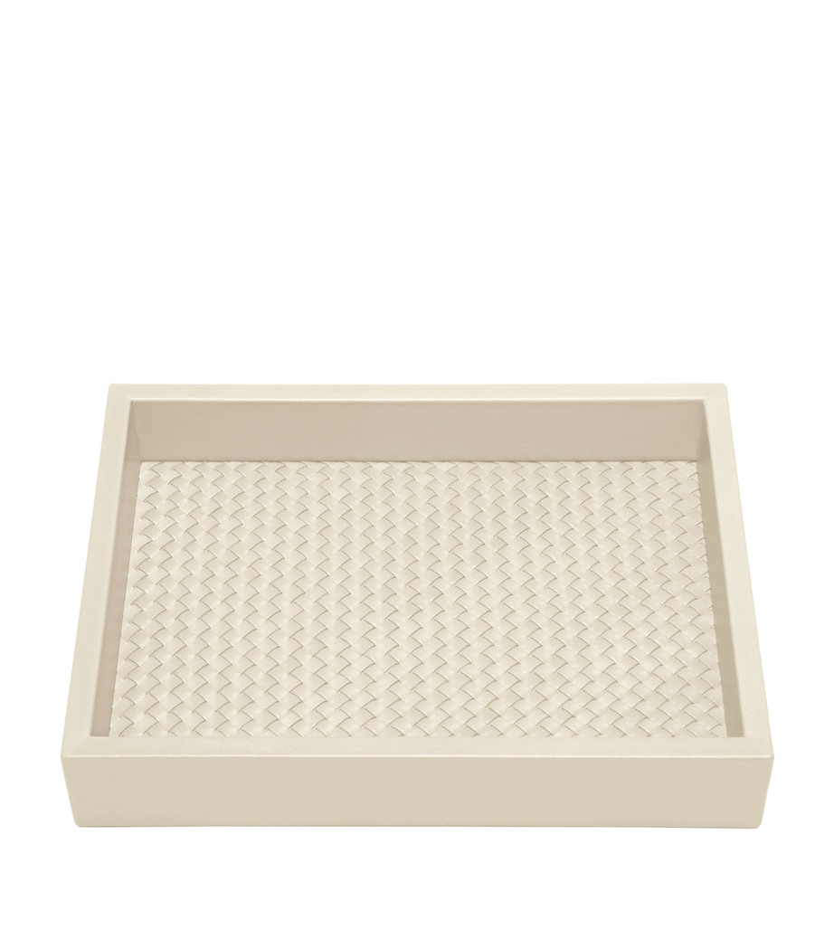 Woven Tray (18cm x 24cm) IVORY Image 1