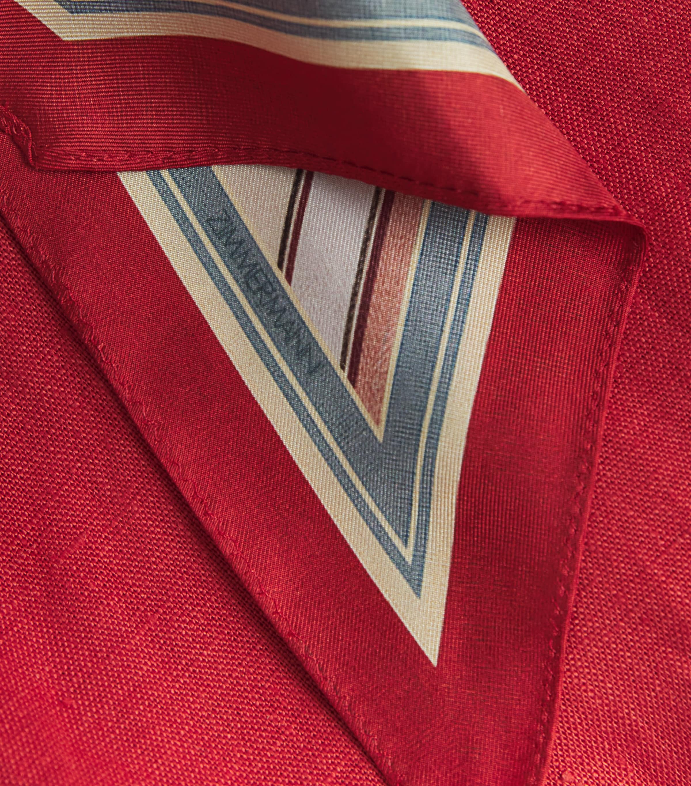 Linen Rebellion Tuck Midi Dress RED RED Image 5