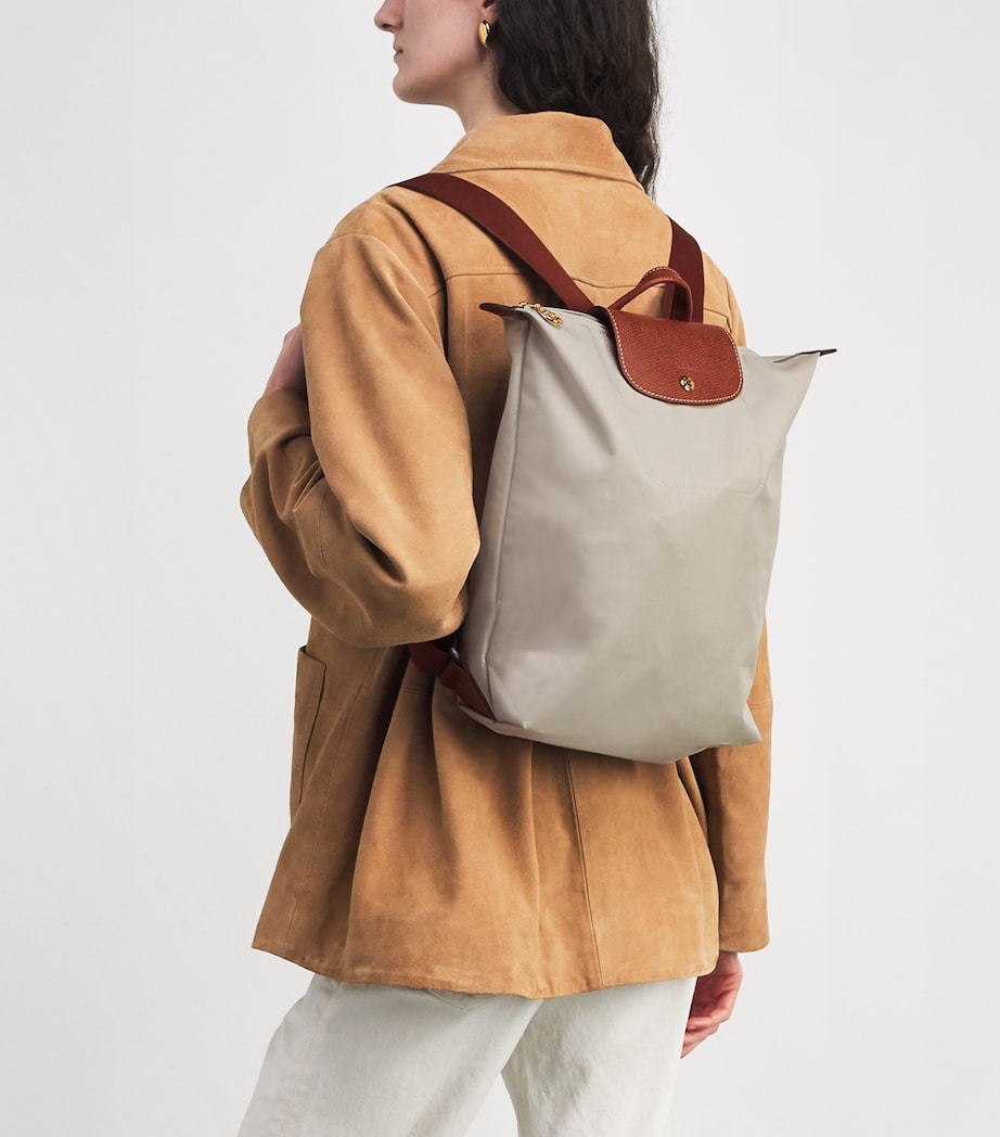 Longchamp Medium Le Pliage Backpack Pebble Image 2