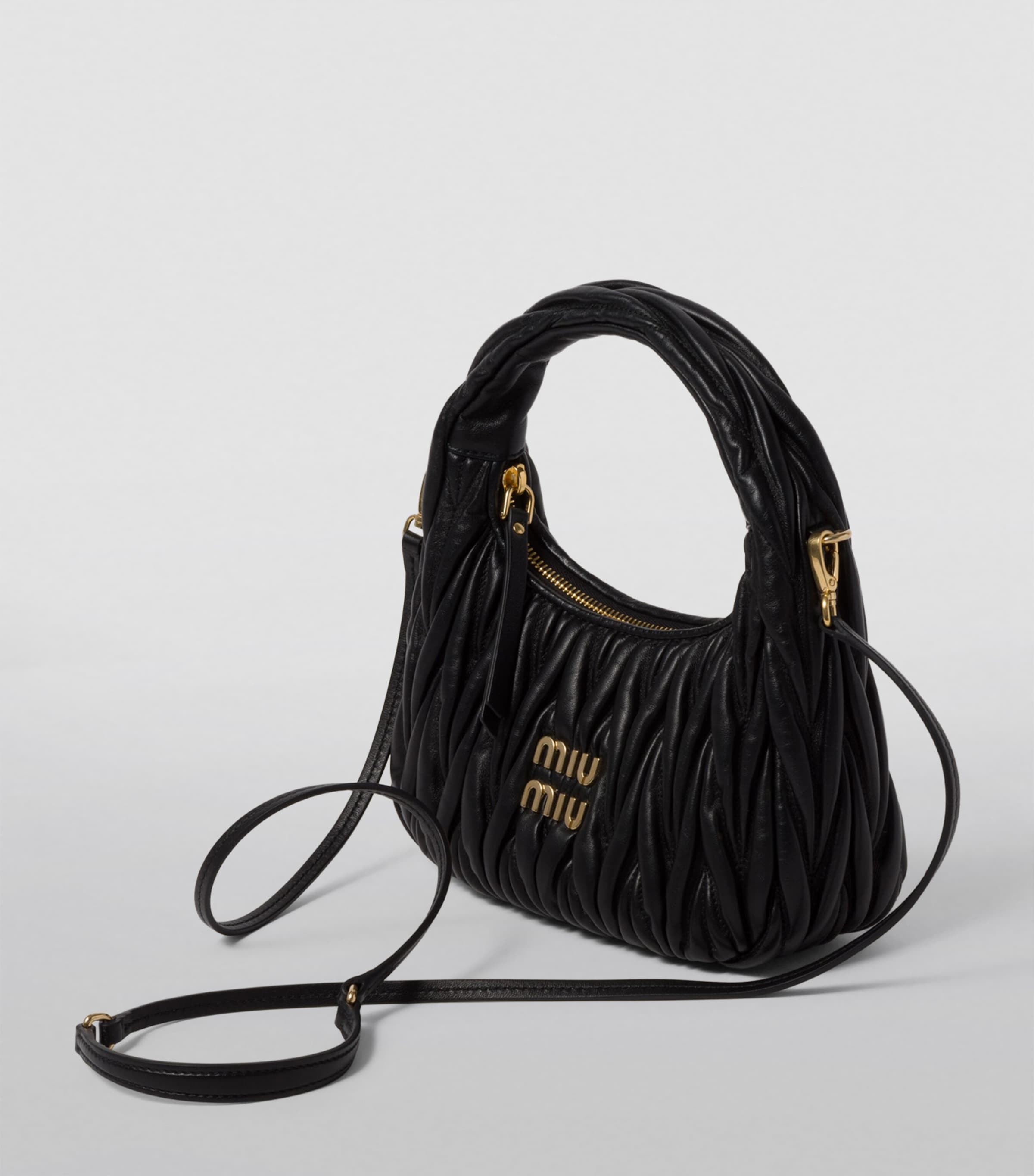 Medium Matelassé Leather Wander Top-Handle Bag F0002 Image 2