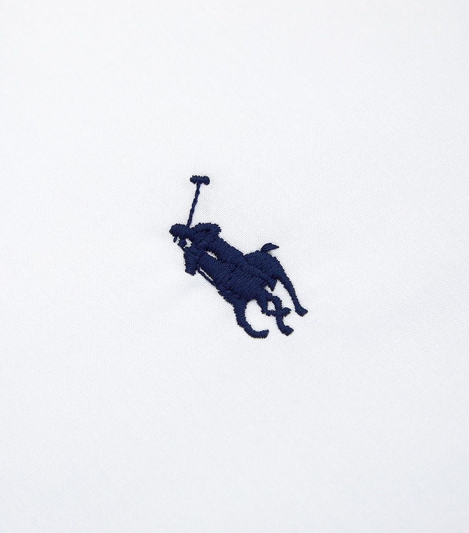 Ralph Lauren Home Cotton Polo Player Duvet Cover (200cm x 200cm) White Image 4