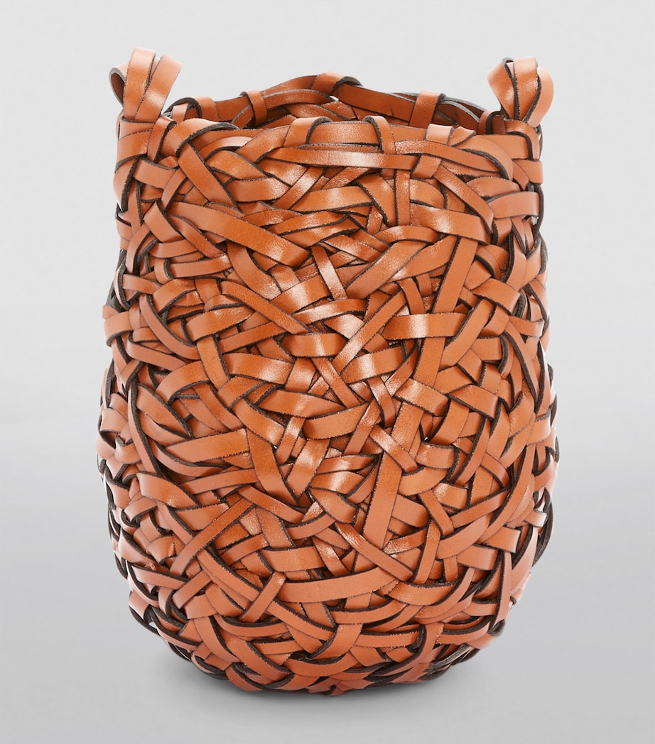 Small Leather Nest Bag TAN Image 4