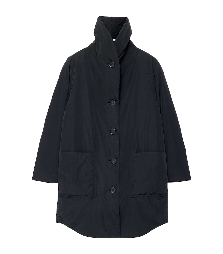 AllSaints Womens Darcie Puffer Jacket Washed Black Image 1