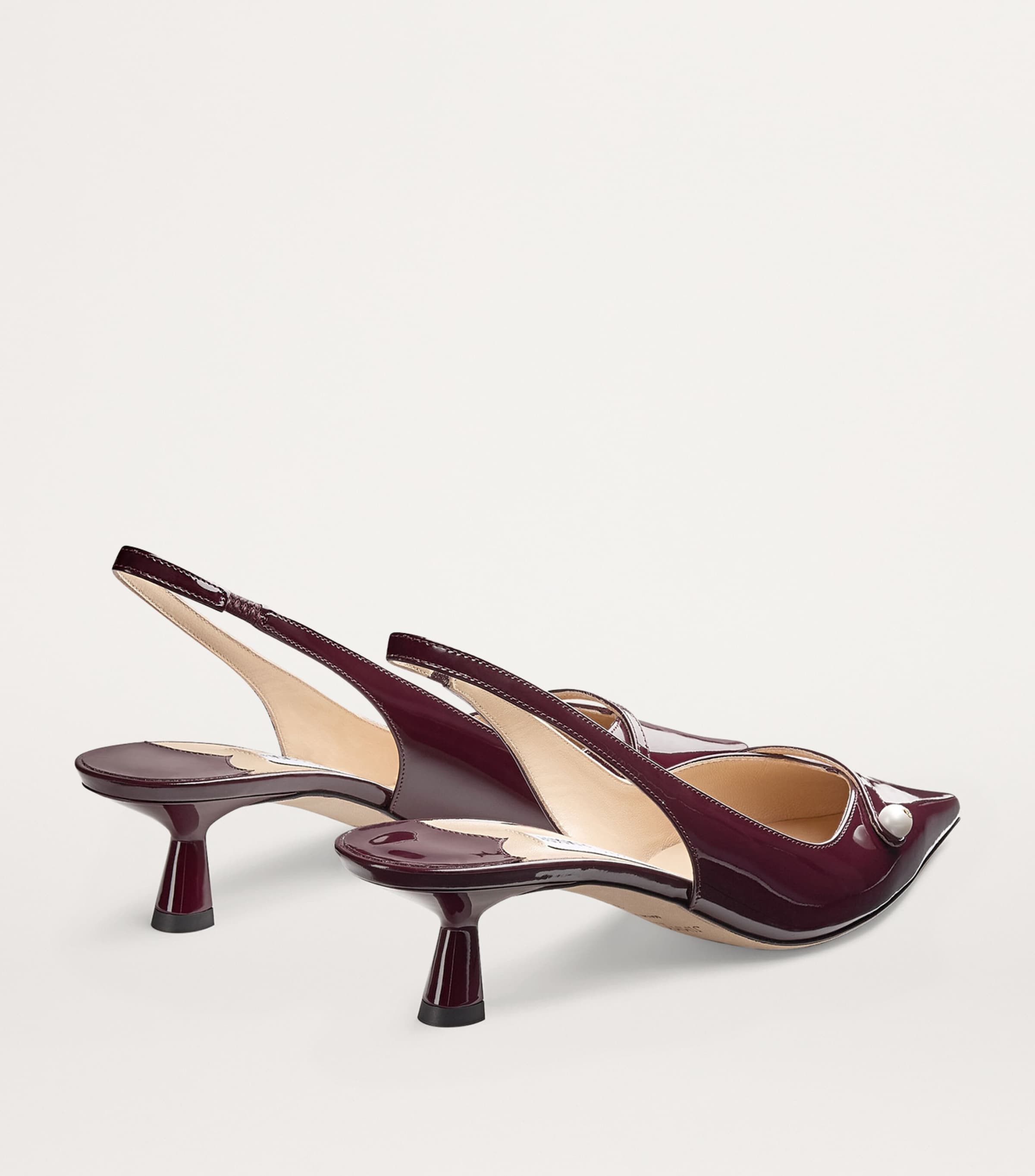 Jimmy Choo Amita 45 Leather Slingback Pumps | Harrods US
