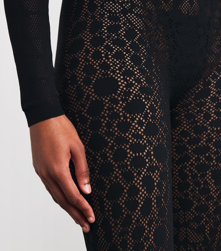 Reptile Net Catsuit 7005 BLACK Image 6