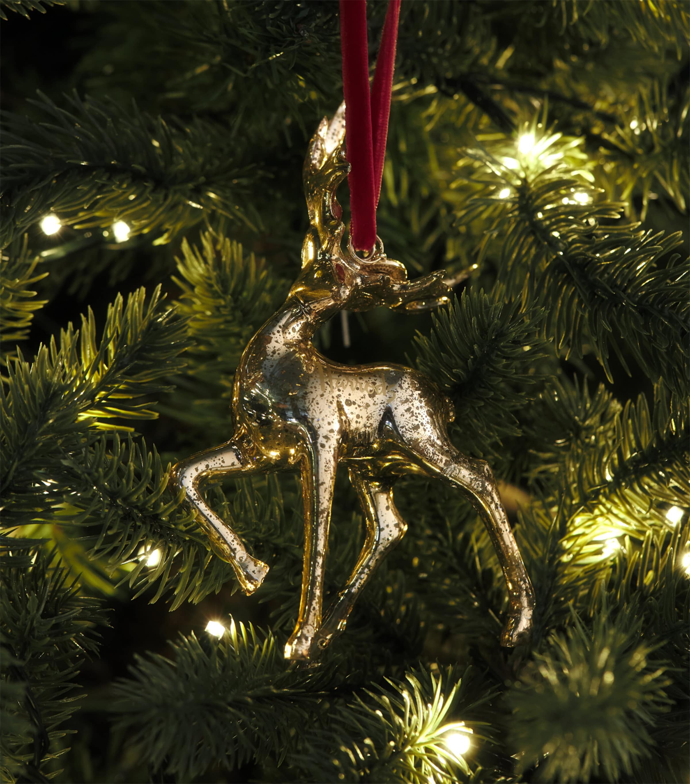 Harrods Glass Deer Ornament Image 3