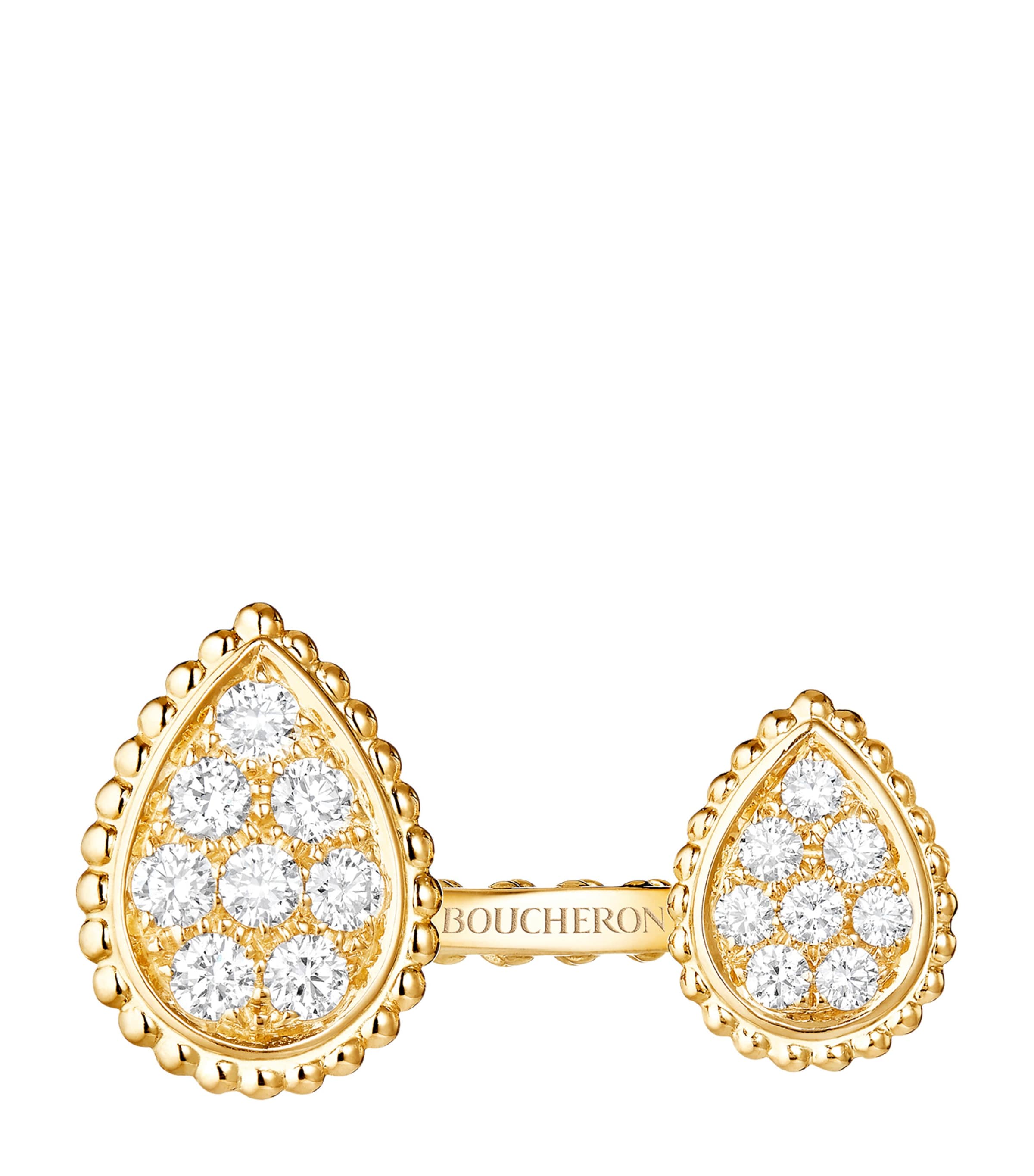 Yellow Gold and Diamond Serpent Bohème Motif Ring YELLOW GOLD Image 3