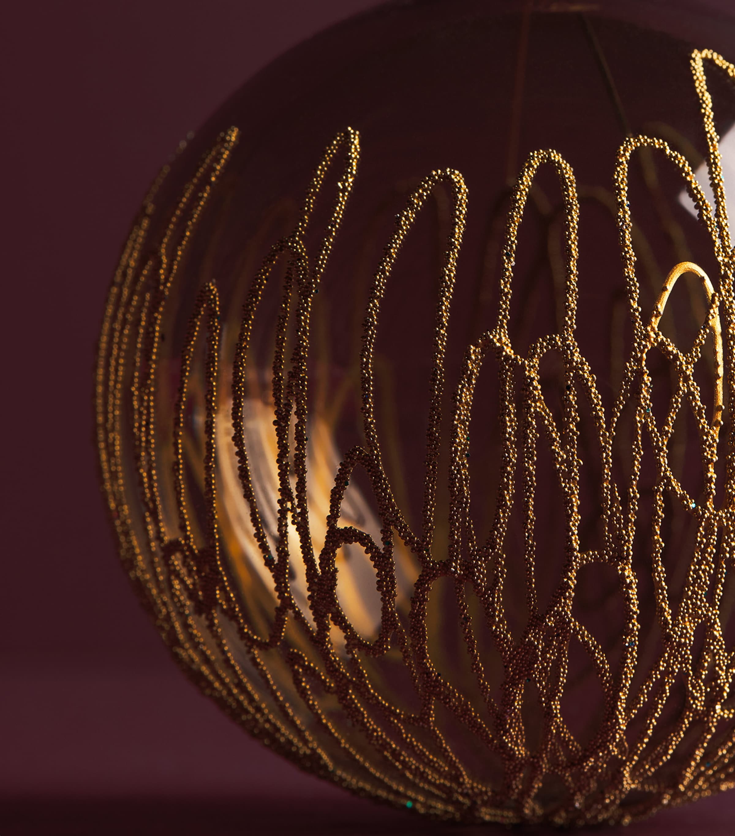 Harrods Rope-Detail Bauble Grpht Trnspnt Lcqr Image 2