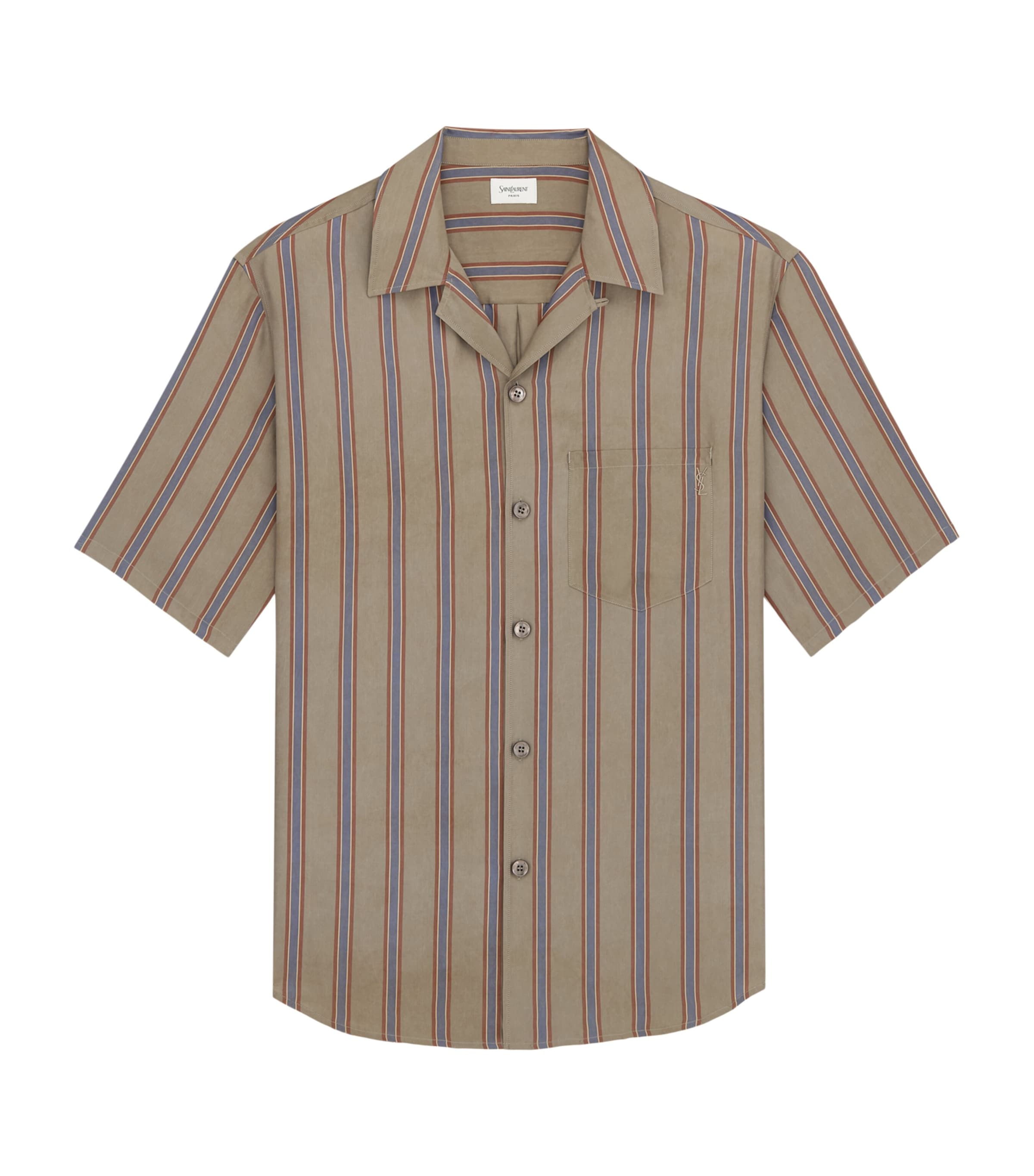 Saint Laurent Mens Cotton Short-Sleeve Cassandre Shirt Image 1