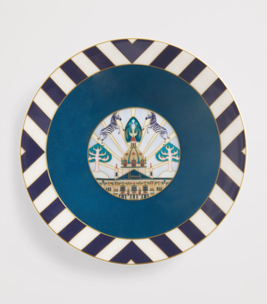 Bone China Enchanted Emporium Building Espresso Cup and Saucer BLACK Image 2