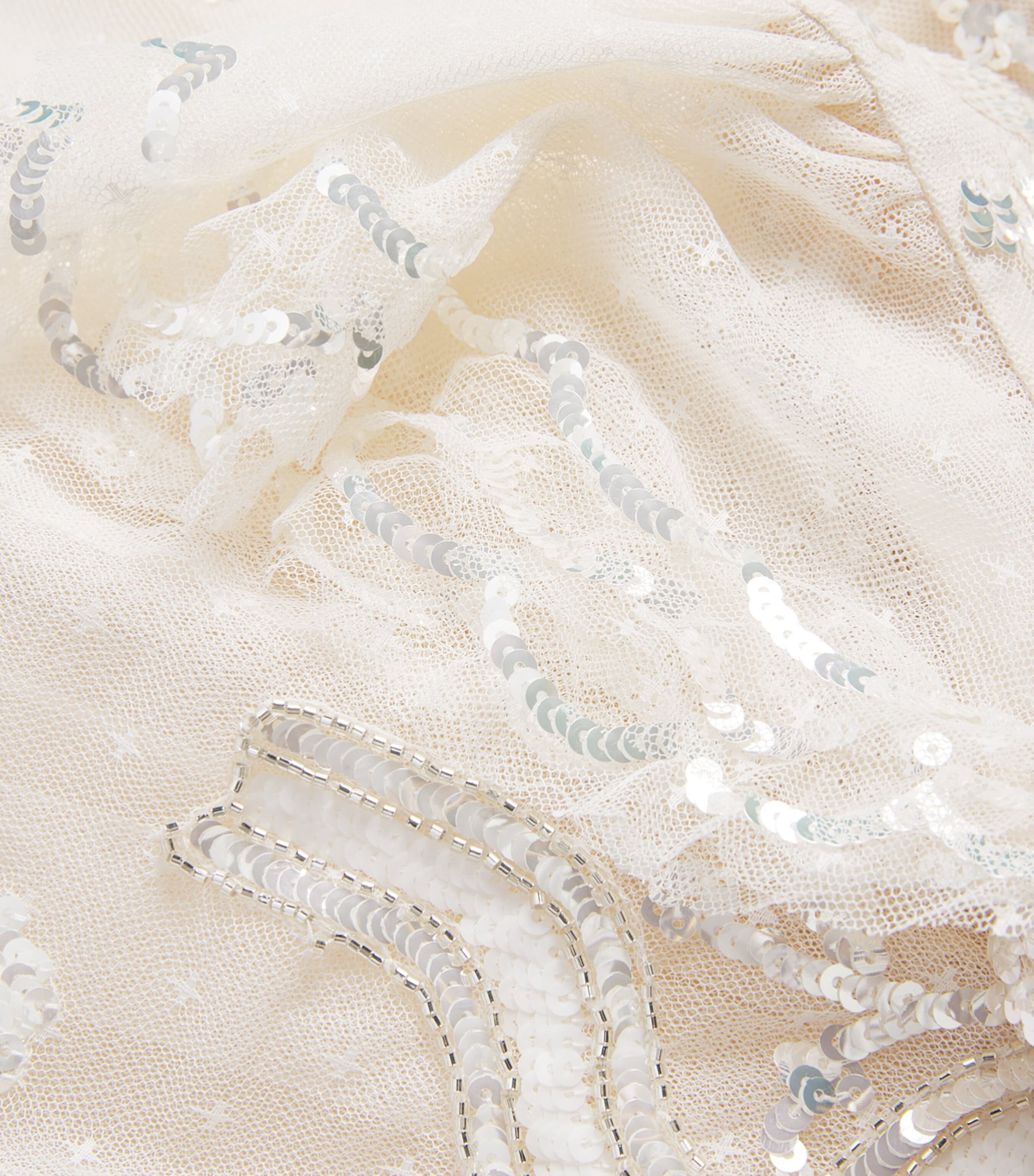 Needle & Thread Ivory Embellished Tulle Shirley Ribbon Dress (8-12 ...