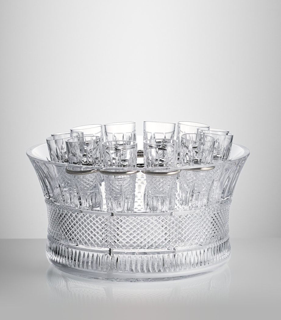 Waterford Crystal Mastercraft Irish Lace Vodka Centrepiece Set Clear Image 3