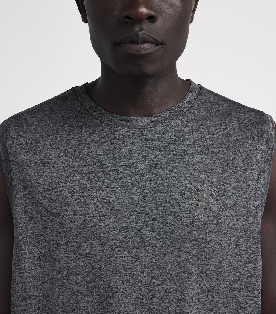 On Mens Train Flex Sleeveless Top Ember Heather Image 3