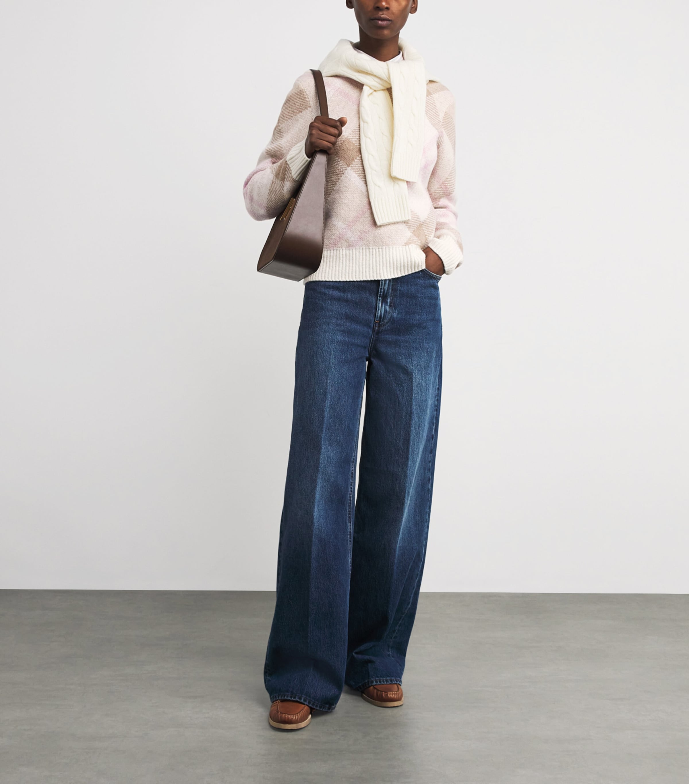 Wool-Blend Tartan Sweater MULTI Image 2