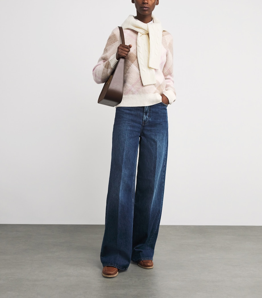 Wool-Blend Tartan Sweater MULTI Image 2