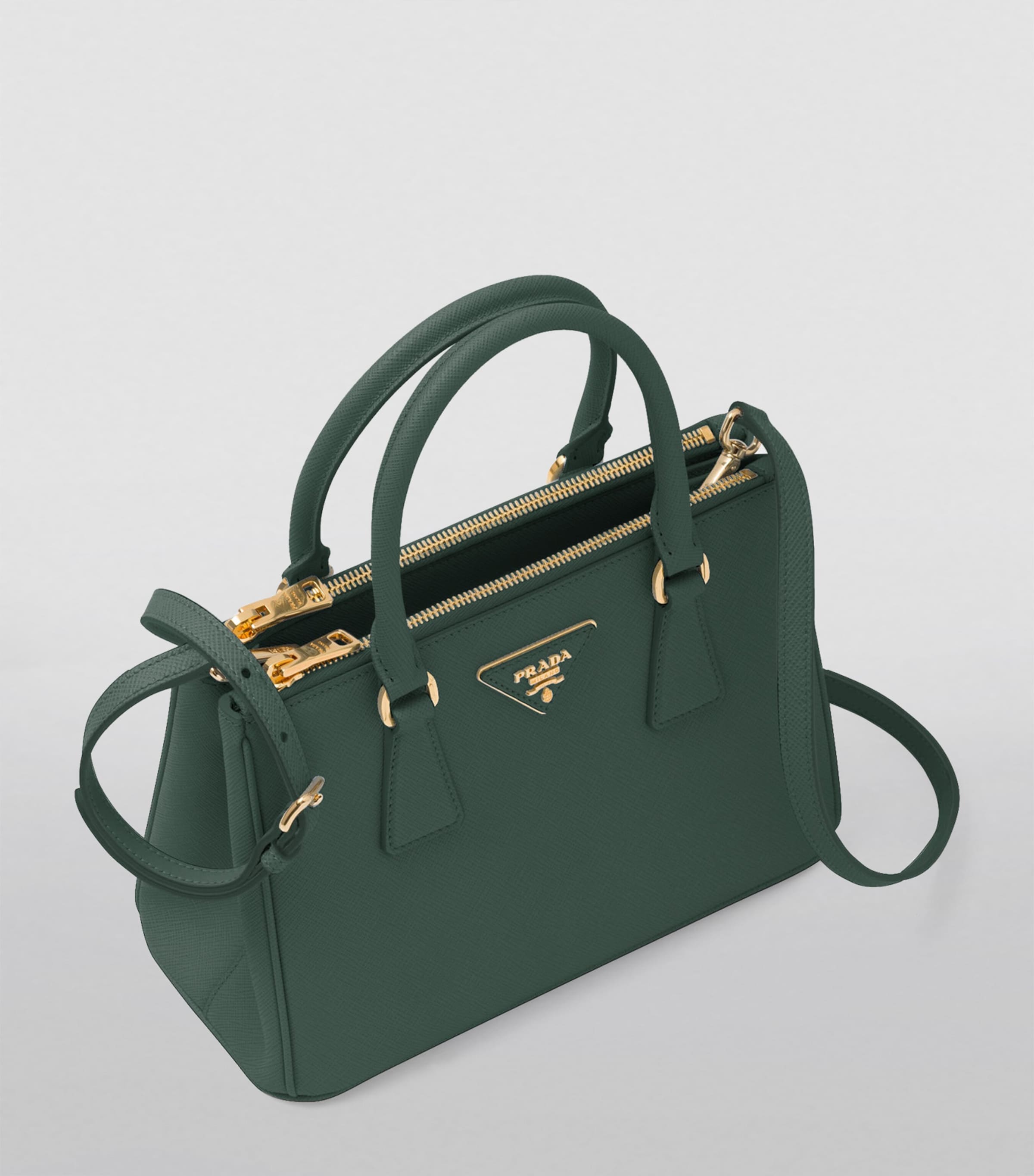 Prada Small Leather Galleria Saffiano Top-Handle Bag Image 6