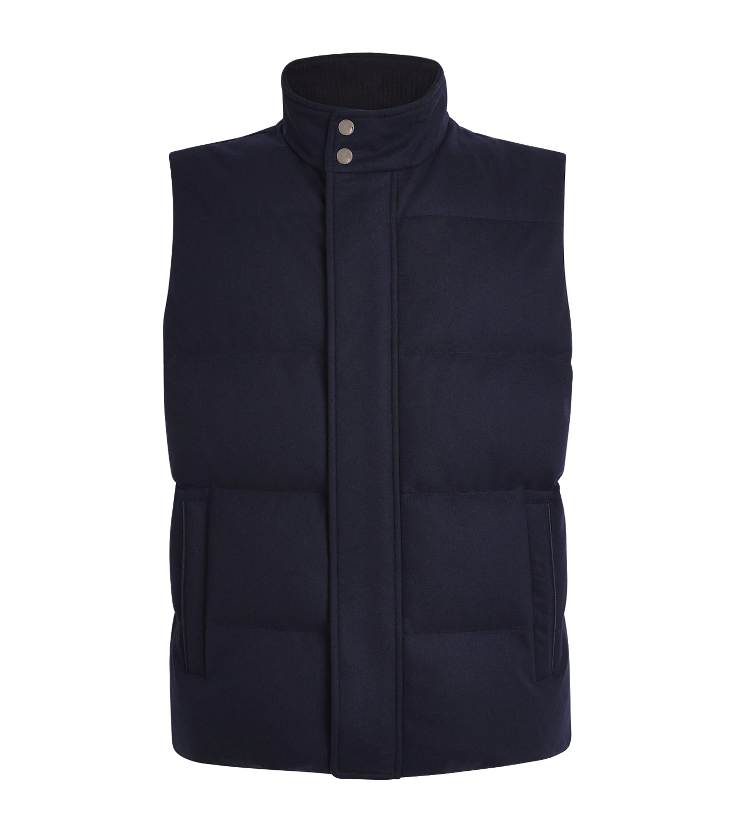 Cashmere Puffer Gilet BLUE Image 1