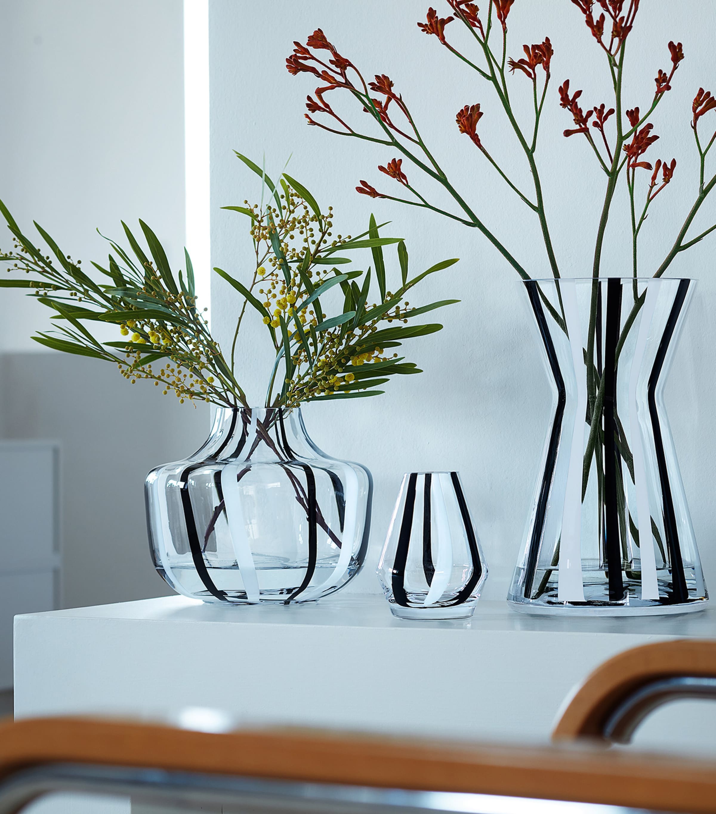 LSA International Stripe Vase (20cm) Combined Colours Image 3
