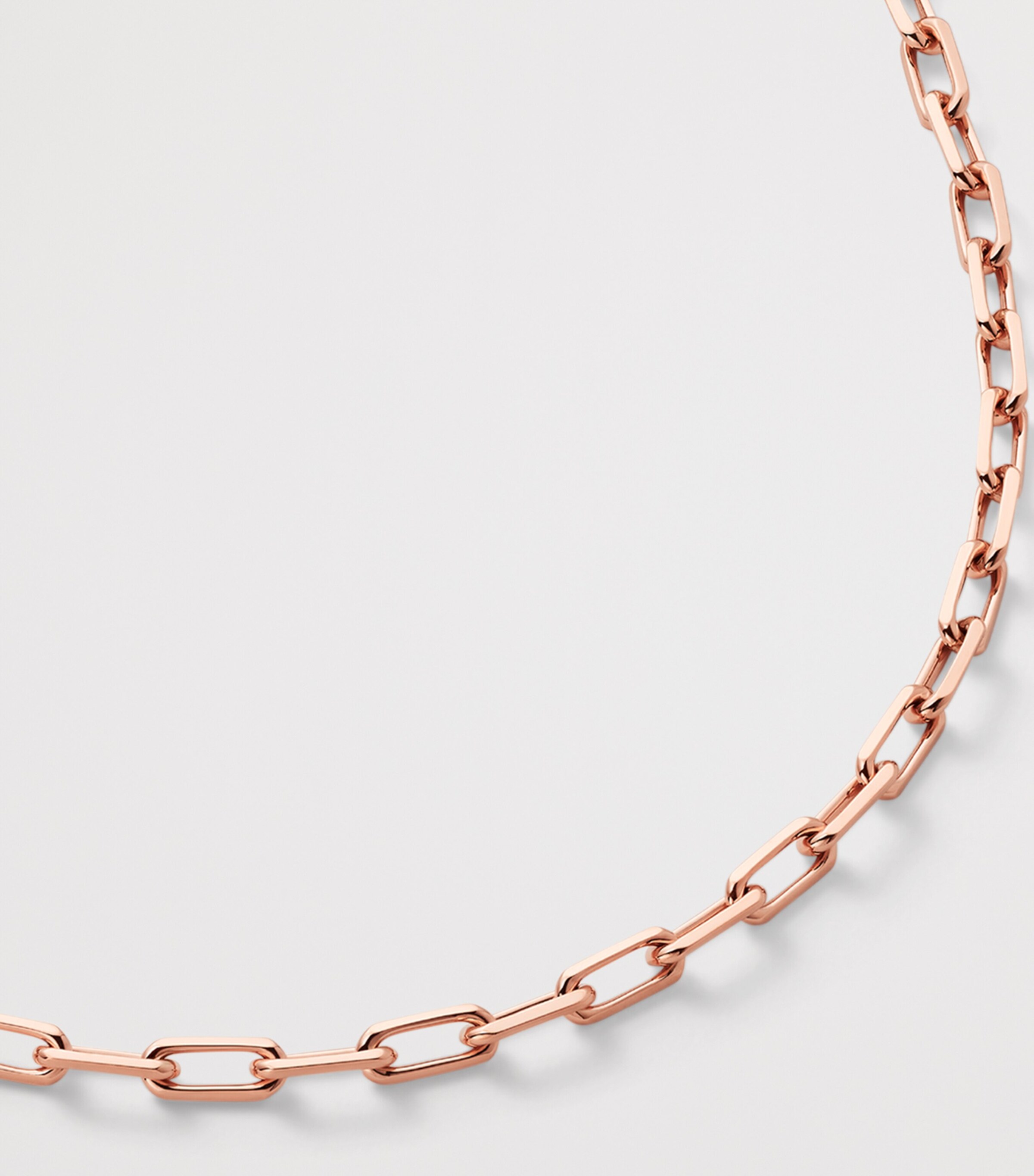 Small Rose Gold Santos de Cartier Long Chain Necklace ROSE GOLD Image 4