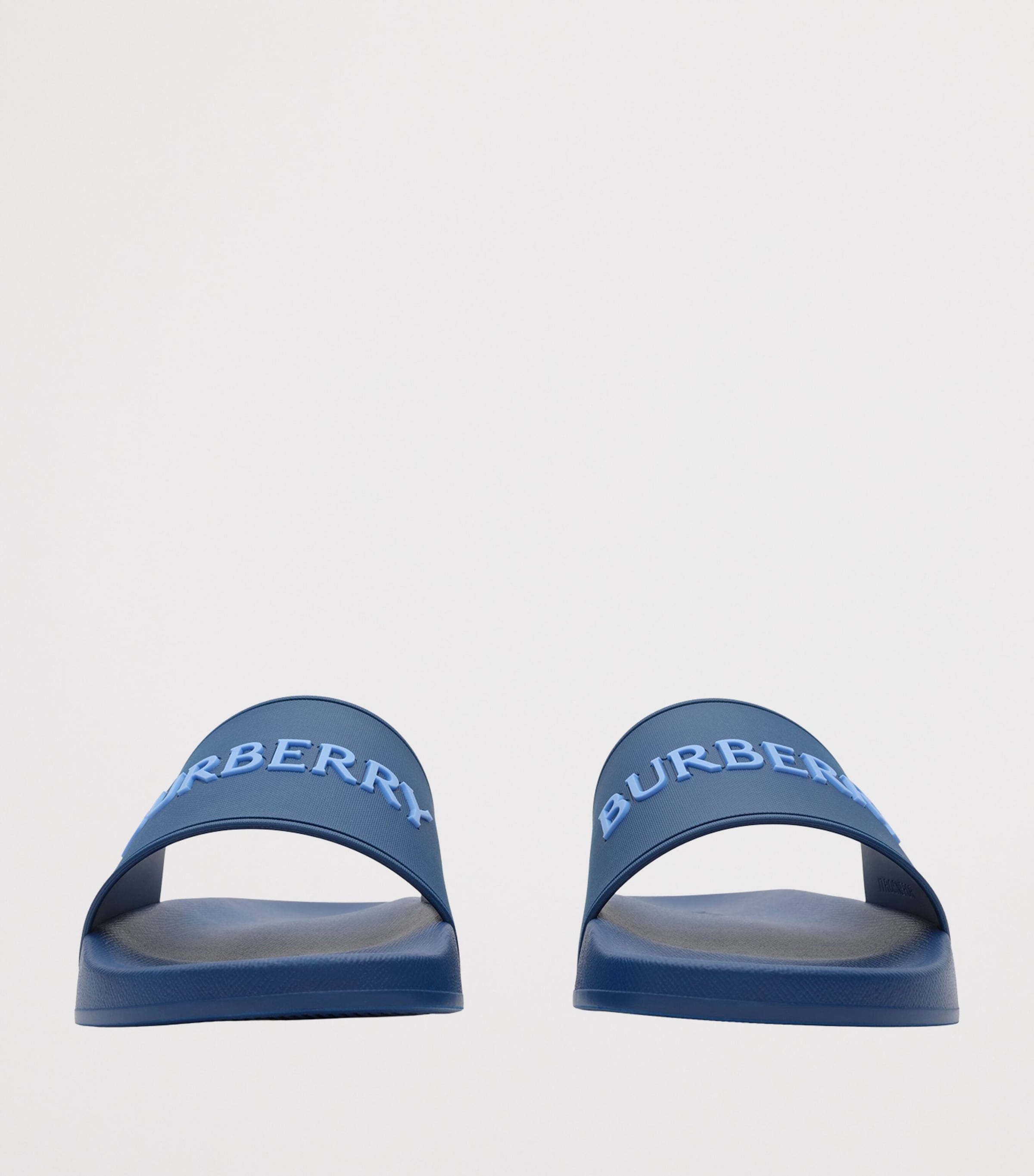 Burberry Logo Slides Navy/cornflower Blue Image 4