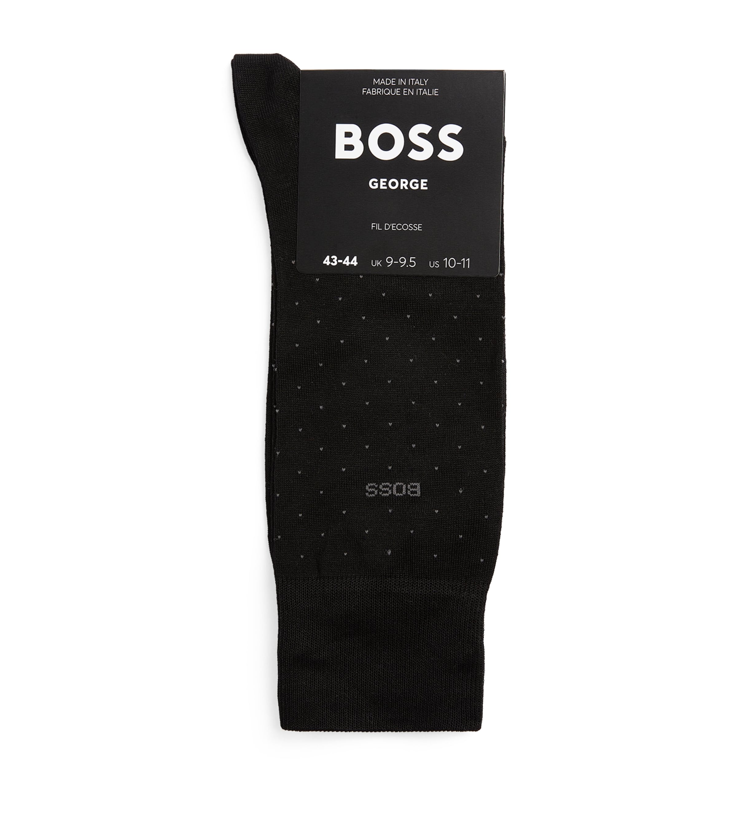 George Pin Dot Socks 001 - BLK Image 1