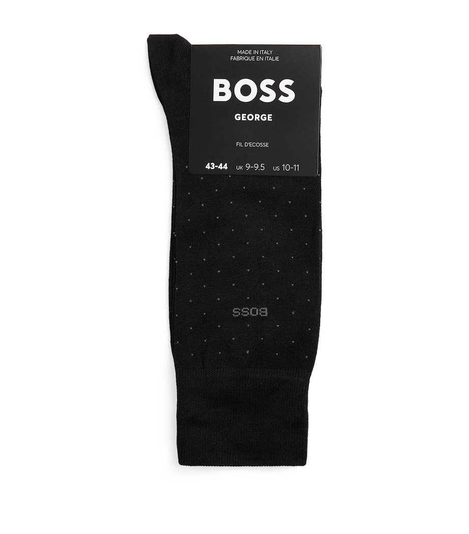 George Pin Dot Socks 001 - BLK Image 1