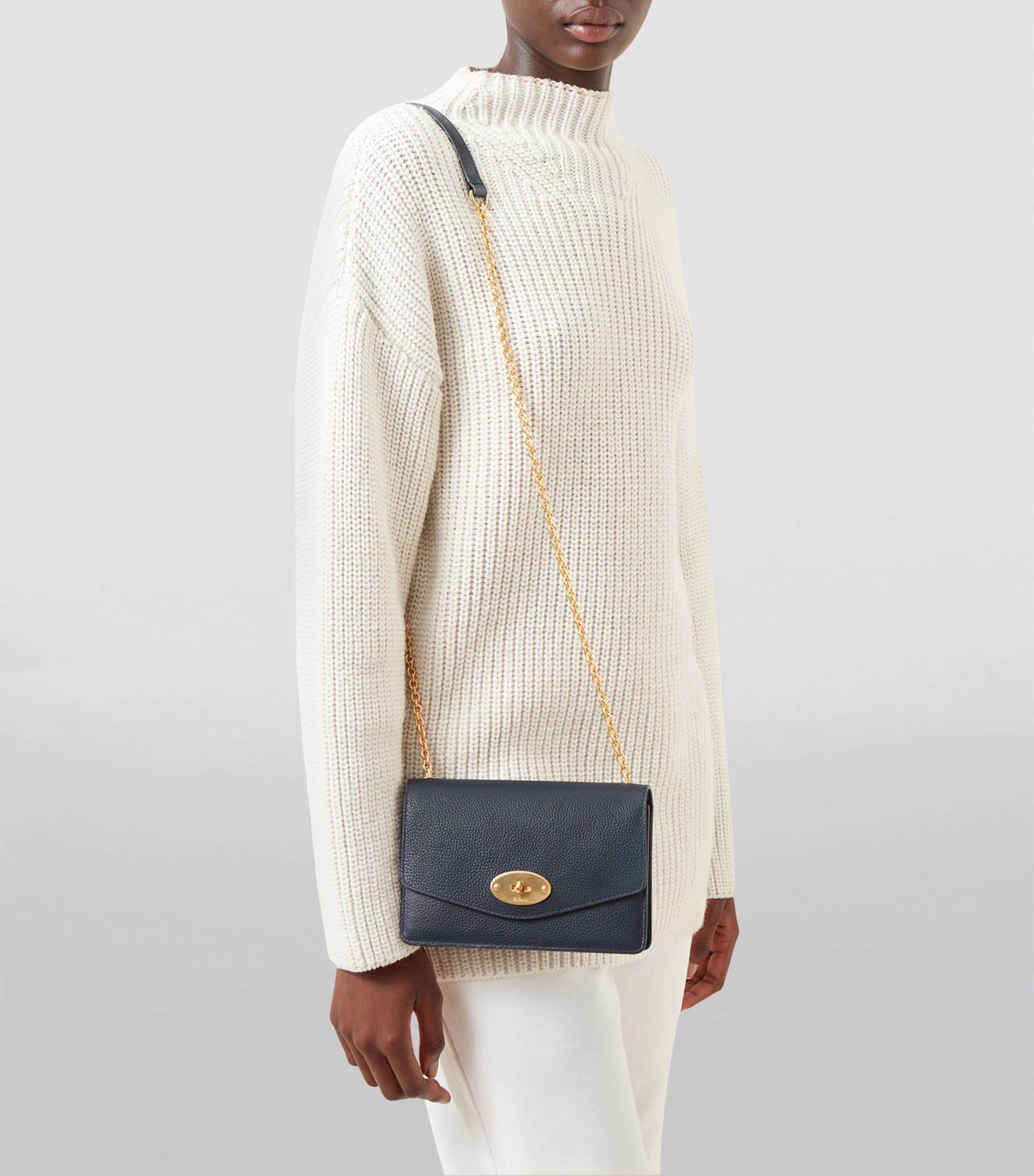 Mulberry Small Darley Cross-Body Bag Night Sky Image 5