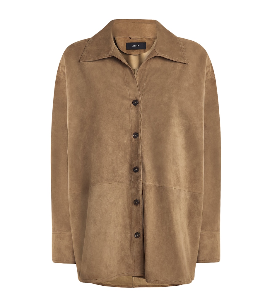 Suede Catarine Shirt OLIVE Image 1
