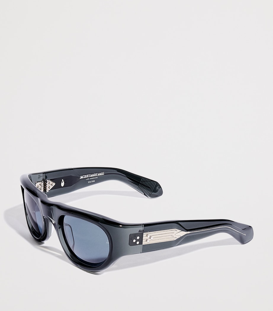Jacques Marie Mage Acetate Clyde Oval Sunglasses Grisaille Image 2