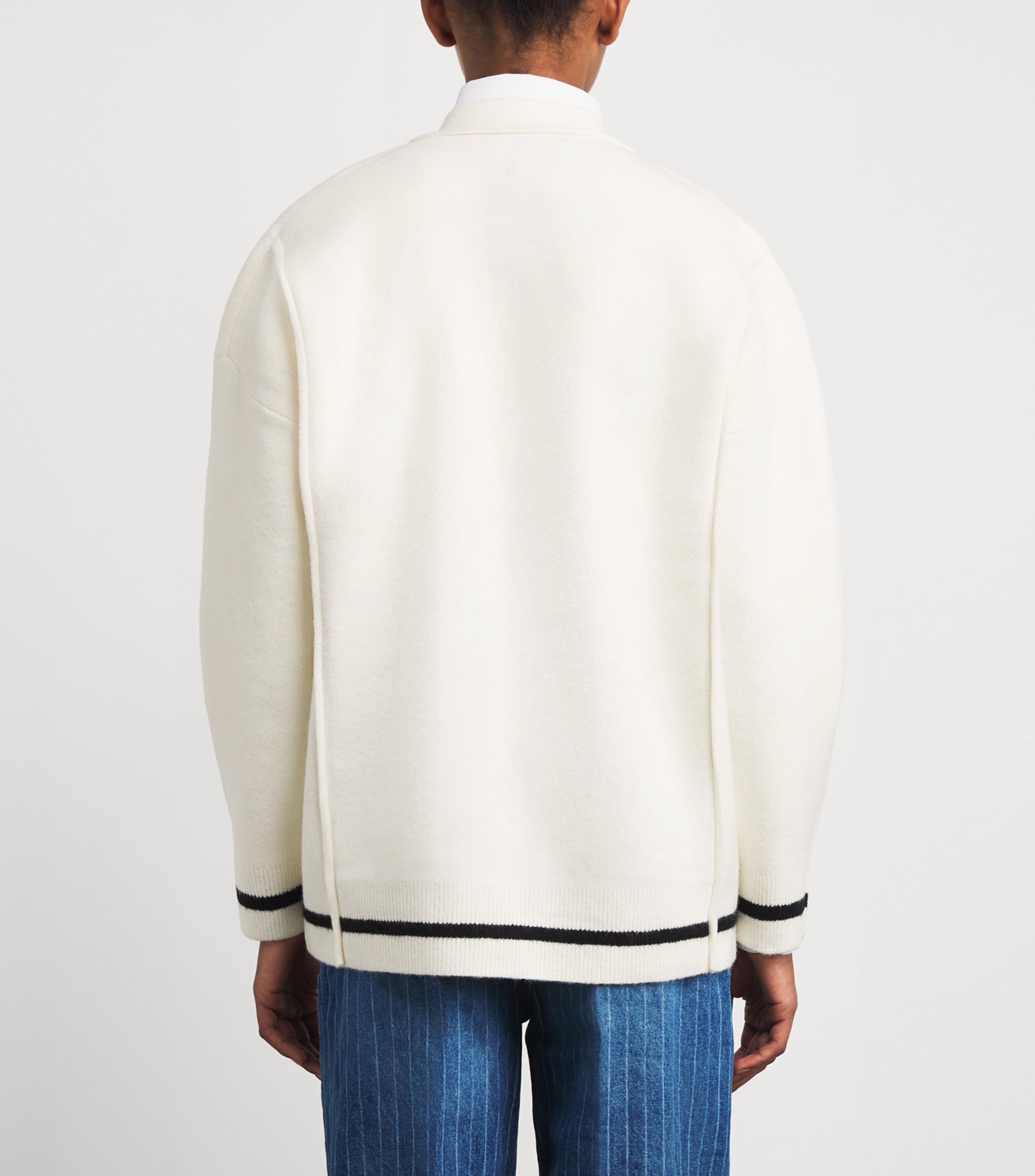 Monogram Appliqué Cardigan ECRU Image 4