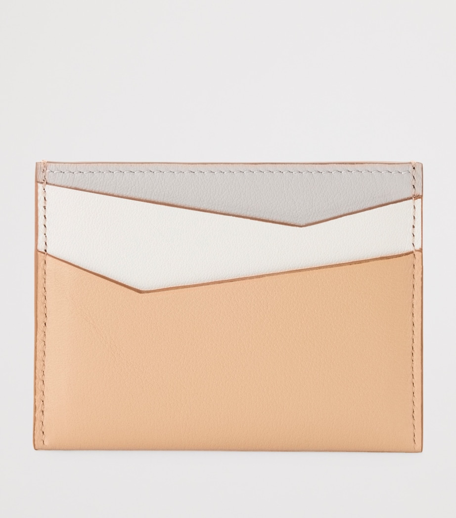 Leather Puzzle Card Holder GHOST SILKY BEIGE Image 3