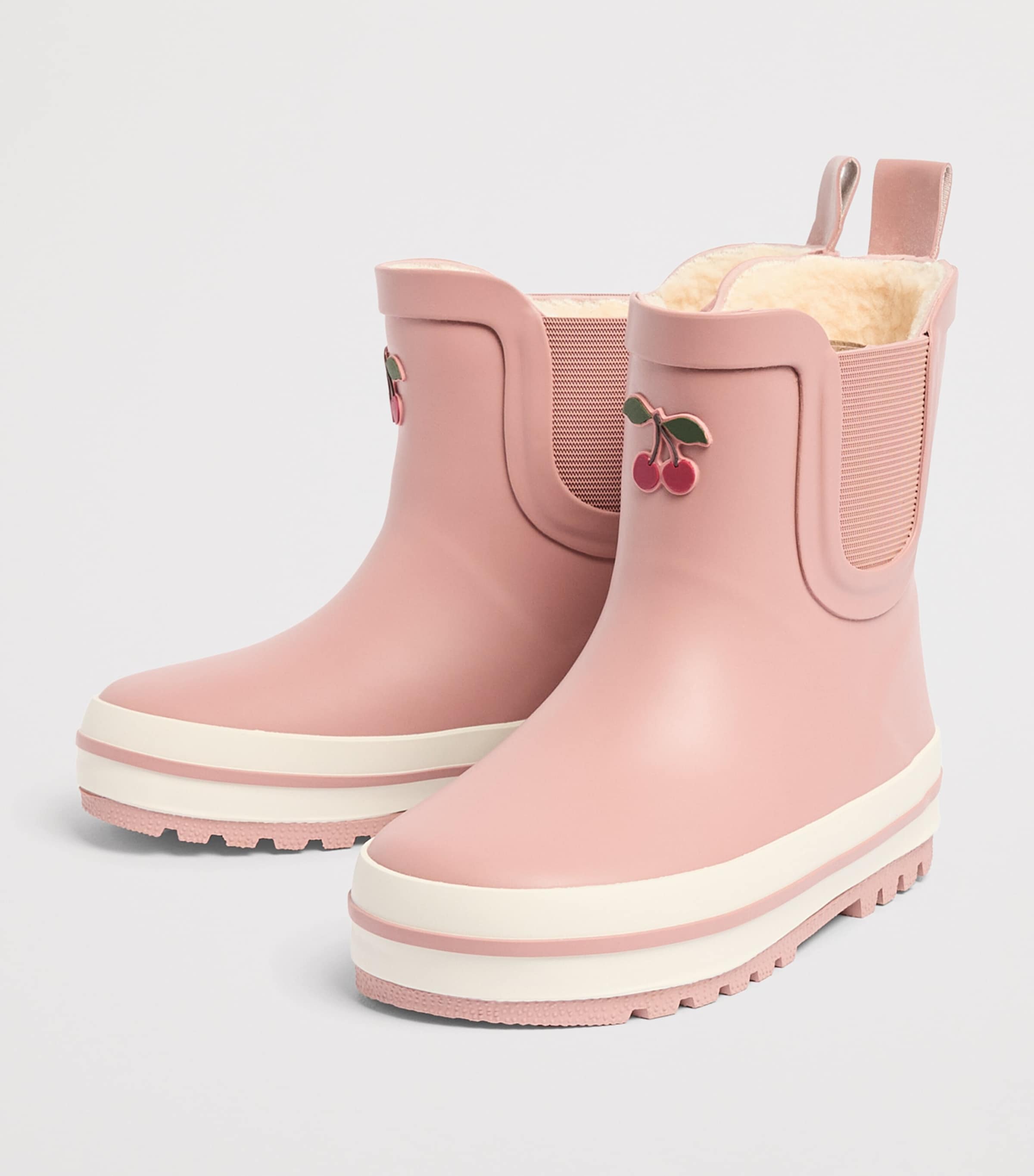 KONGES SLOJD Rubber Fleece-Lined Roi Boots Cameo Brown Image 2