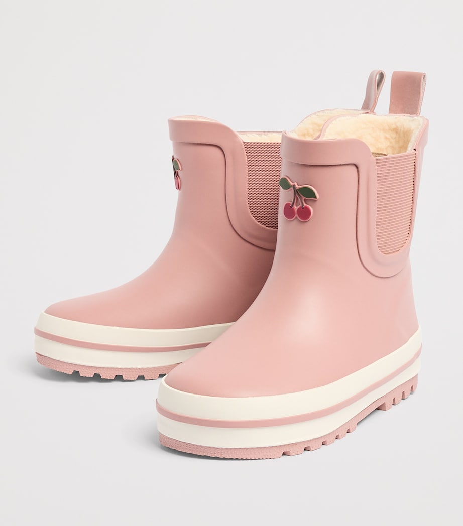 KONGES SLOJD Rubber Fleece-Lined Roi Boots Cameo Brown Image 2