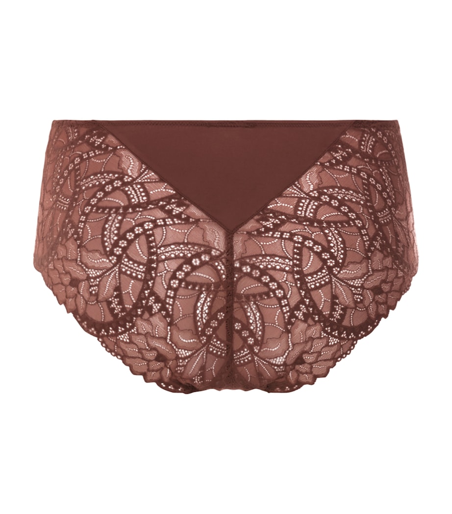 Hanro Womens Azelia Maxi Briefs Cinnamon Image 3