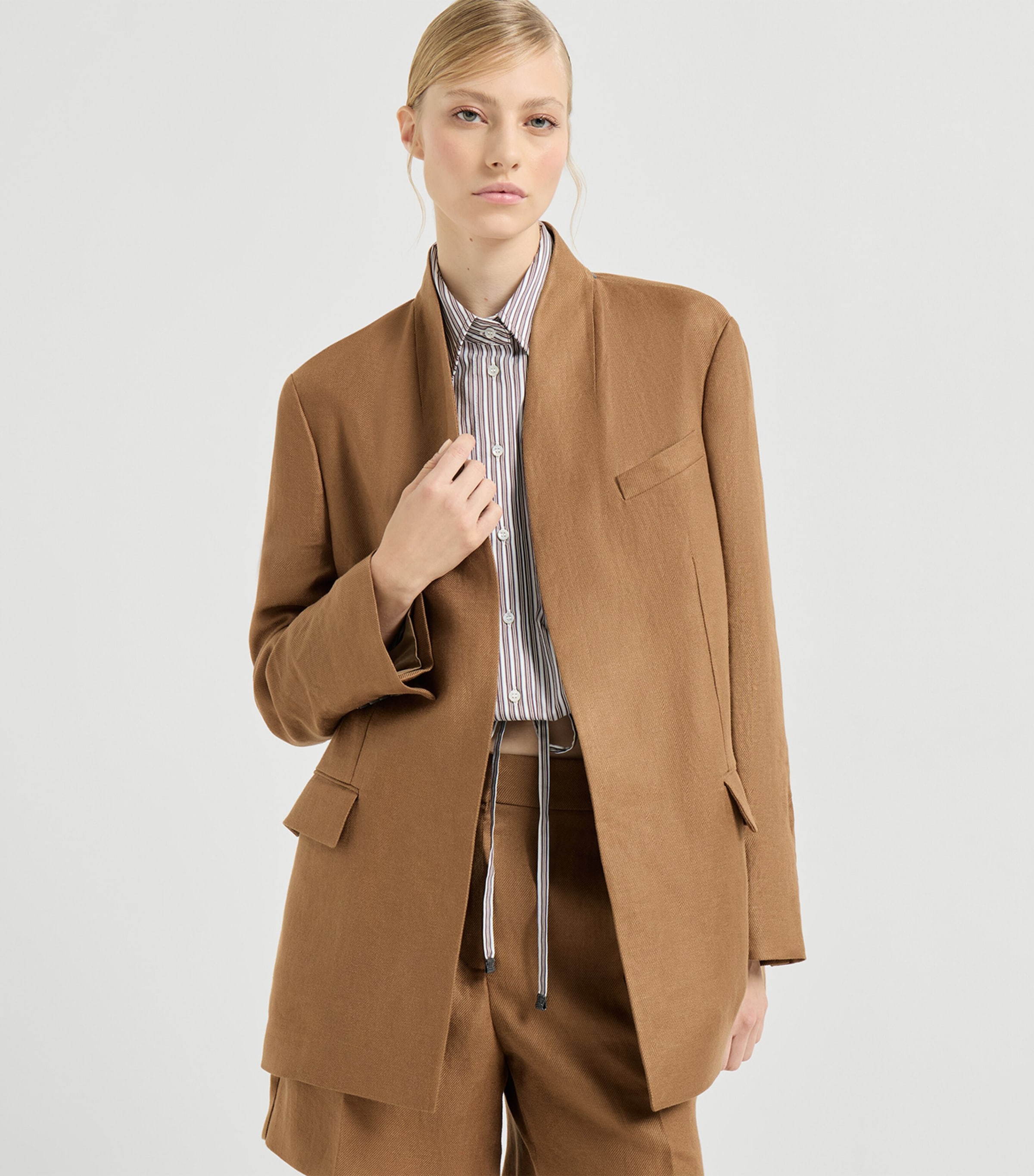Linen Blazer C9850 Image 3